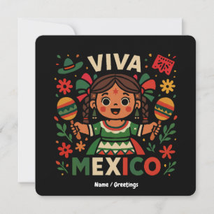 Viva Mexico Mexikanischer Tag der Unabhängigkeit v Einladung