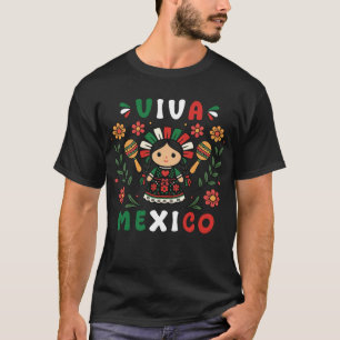 Viva Mexico Mexikanischer Unabhängigkeitstag T-Shirt