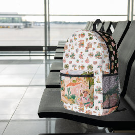 Viva México | Niedliches Illustriertes mexikanisch Bedruckter Rucksack