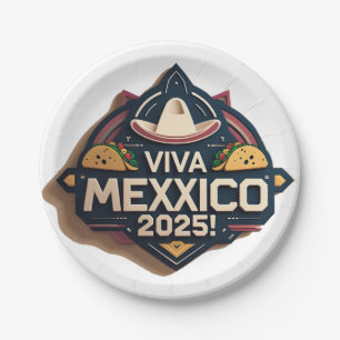 Viva mexico pappteller