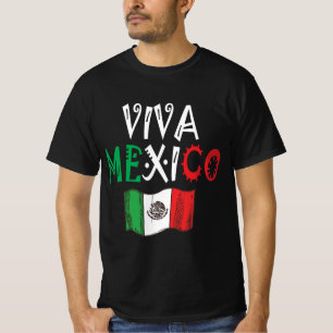 Viva Mexico Patriotic Design T-Shirt