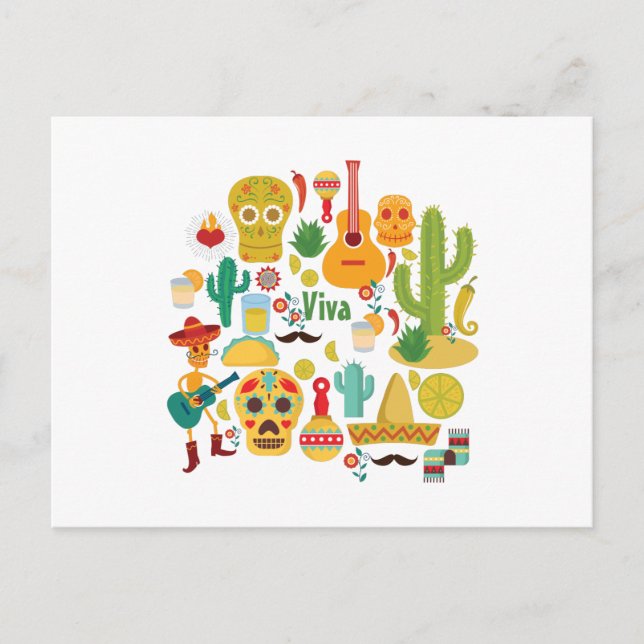 Viva mexico postkarte (Vorderseite)
