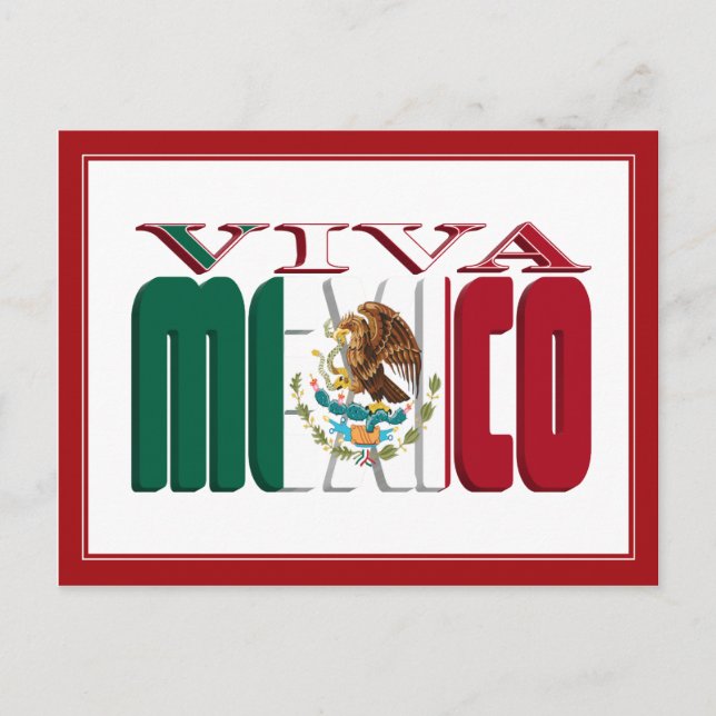 VIVA MEXICO POSTKARTE (Vorderseite)