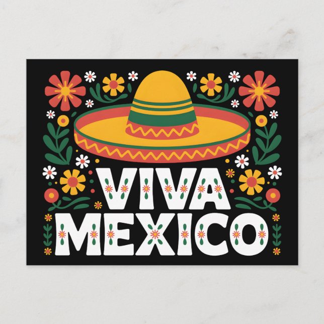 Viva Mexico Postkarte (Vorderseite)