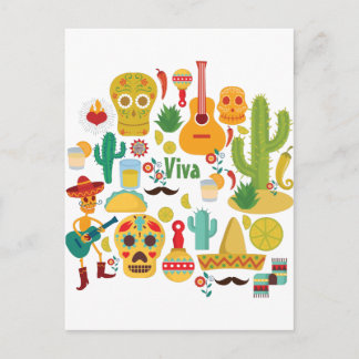Viva mexico postkarte