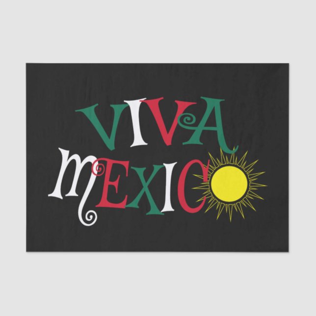 Viva Mexico Seidenpapier (Vorderseite)