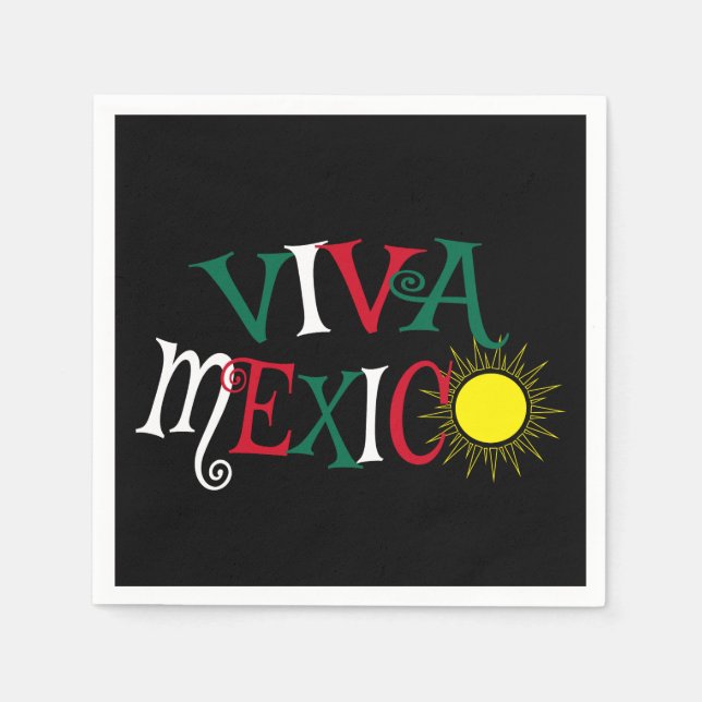 Viva Mexico Serviette (Vorderseite)