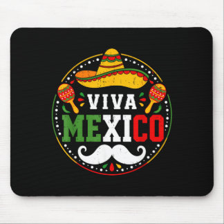 Viva Mexico Sombrero Maracas Schnurrbart Fiesta Mousepad