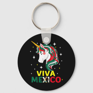 Viva Mexico T-Shirt Mädchen Mexikanische Flagge Ei Schlüsselanhänger
