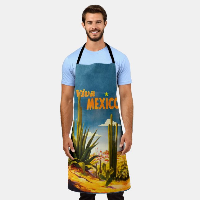 Viva Mexico Tout-En-Tout Imprimer Tablier (Porté)
