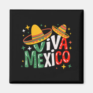 Viva Mexiko Kleinkind Mädchen Jungen mexikanische Magnet