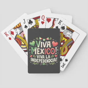 Viva Mexiko Unabhängigkeitstag Spielkarten