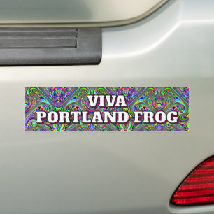 Viva Portland Frosch Autoaufkleber