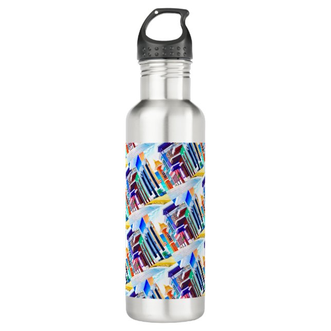 ¡Viva Puerto Rico! Edelstahlflasche (Vorderseite)
