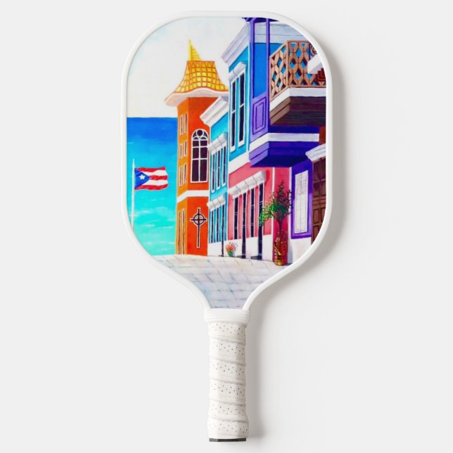 ¡Viva Puerto Rico! Pickleball Schläger (Vorderseite)