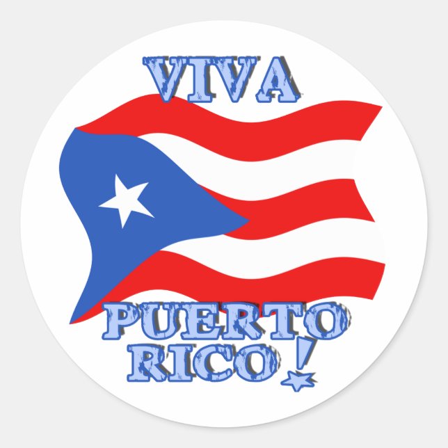 Viva Puerto Rico Products Runder Aufkleber (Vorderseite)