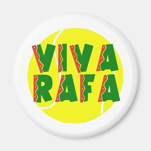 VIVA RAFA mit Tennisball Magnet (Vorne)