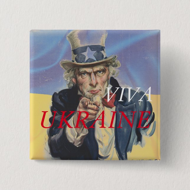 VIVA UKRAINE BUTTON (Vorderseite)
