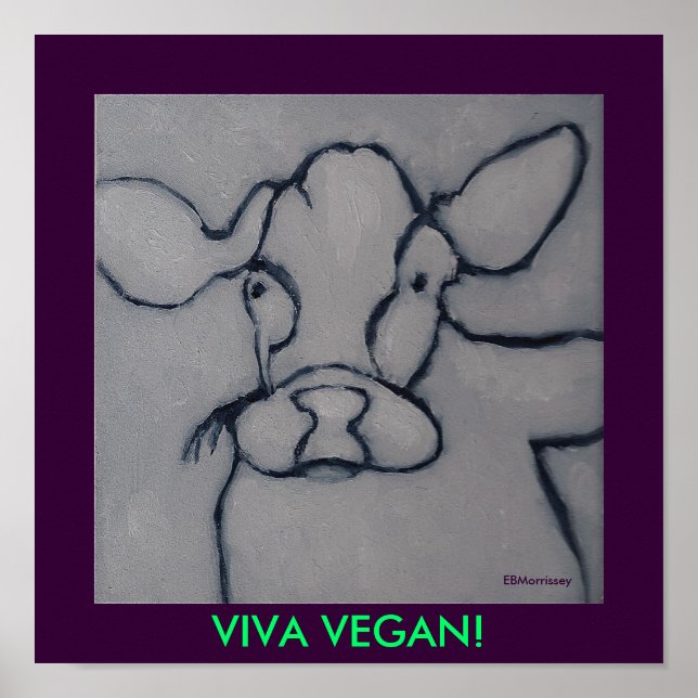 VIVA VEGAN! - DRUCKEN POSTER (Vorne)