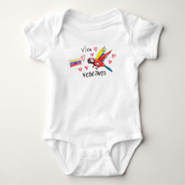Viva Venezuela – Guacamaya y Bandera inft Baby Strampler