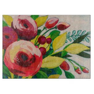 Vivacious Blooms Schneidebrett