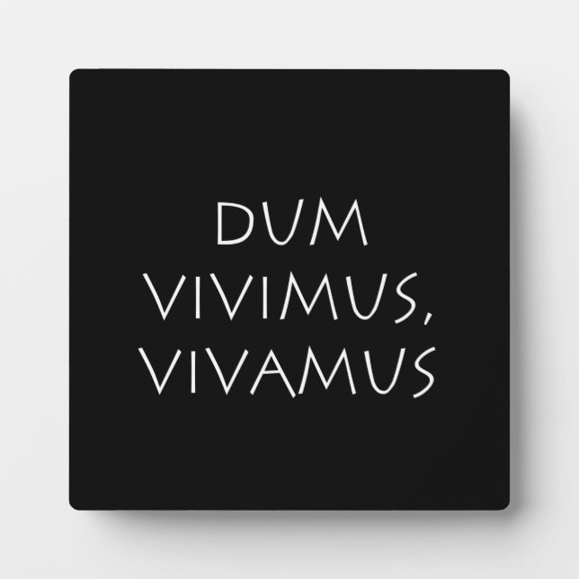 Vivamus vivamus fotoplatte (Vorderseite)