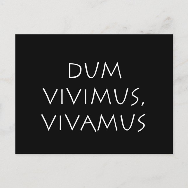 Vivamus vivamus postkarte (Vorderseite)
