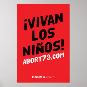 ¡Vivan los Niños! Poster (Abort73.com)