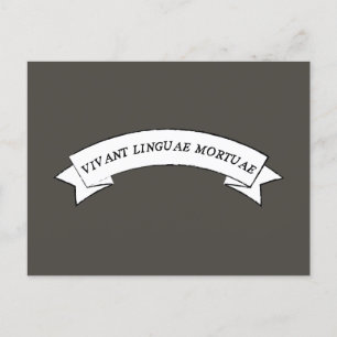 VIVANT LINGUAE MORTUAE - Lang lebende, tote Sprach Postkarte