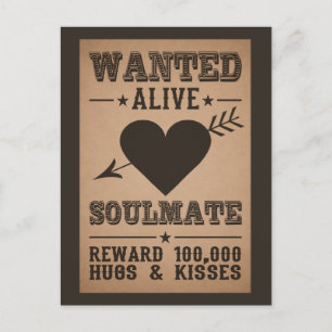 VIVANT RECHERCHÉ : Carte postale de SOULMATE