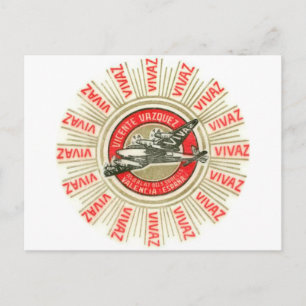 VIVAZ Flugzeug Postkarte