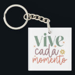 "Vive Cada Momento" Inspiration Zitat Schlüsselanhänger<br><div class="desc">"Vive Cada Momento" Inspiration Zitat Schlüsselanhänger.</div>