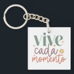 "Vive Cada Momento" Inspiration Zitat Schlüsselanhänger<br><div class="desc">"Vive Cada Momento" Inspiration Zitat Schlüsselanhänger.</div>