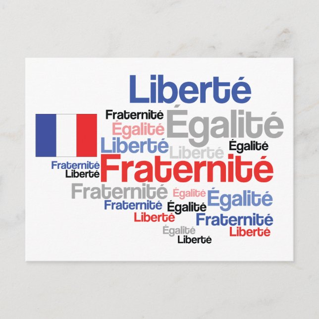 Vive La France Carte postale du drapeau français F (Devant)