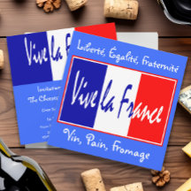 Vive la France Einladung zu einer französischen Ve
