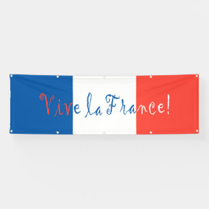 Vive La France französische Flagge Banner