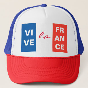 Vive La France französische Flagge individuell anp Truckerkappe