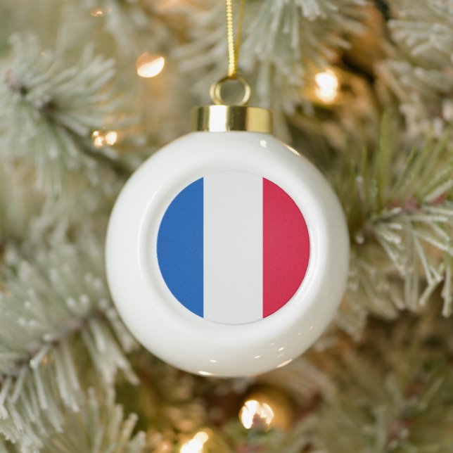 Vive la France - Keramik Kugel-Ornament (Baum)