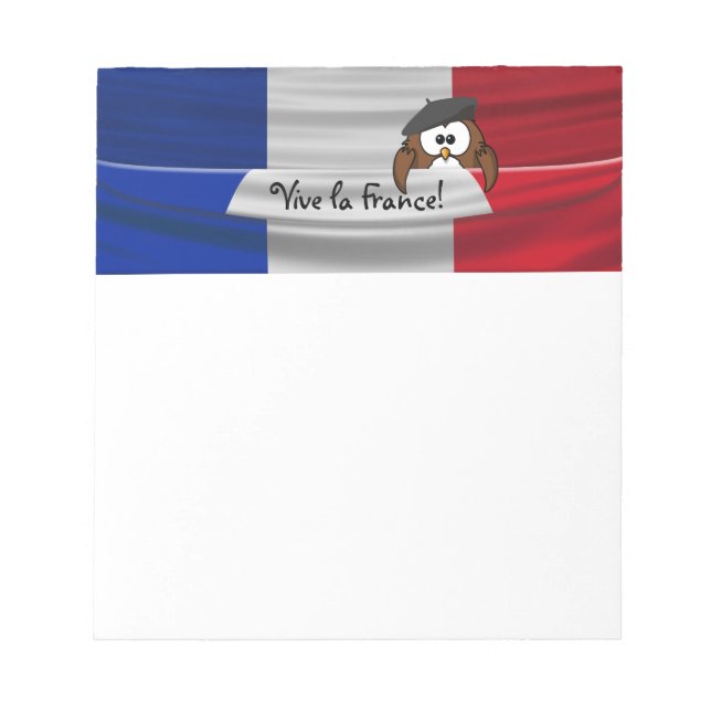 Vive la France! Notizblock (Vorderseite)