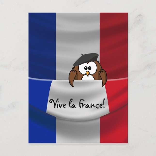 Vive la France! Postkarte (Vorderseite)