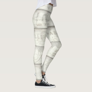 Vive La France Striped Leggings