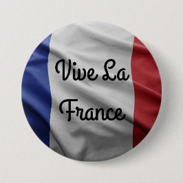 Vive La-Frankreich-Abzeichen Button