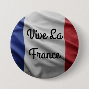 Vive La-Frankreich-Abzeichen Button