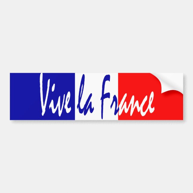 Vive La Frankreich - der Autoaufkleber des (Vorne)