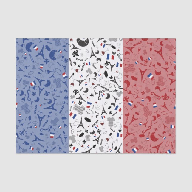 Vive La Frankreich Seidenpapier (Vorderseite)