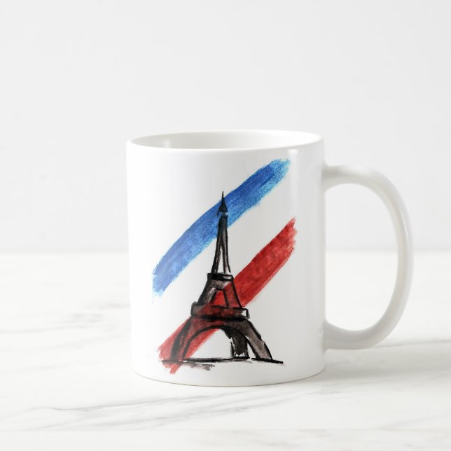 Vive La-Frankreich-Tasse Kaffeetasse (Rechts)