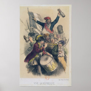 Vive La Republique, 1848 Poster