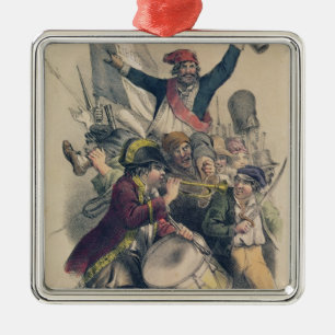 Vive La Republique, 1848 Silbernes Ornament