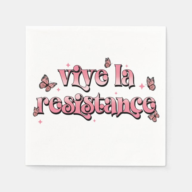 Vive la Resistance Napkins Serviette (Vorderseite)