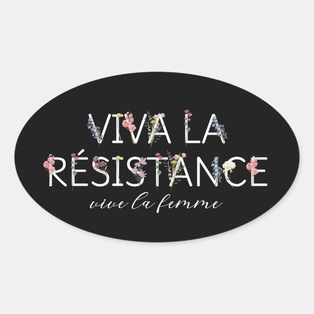 Vive La Resistance Sticker - Vive La Femme (Vorderseite)